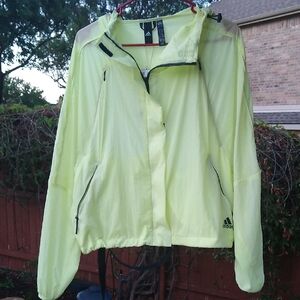 Adidas Jacket Sport Windbreaker W Zipper Pockets & Hood Size S NWT Retail $120